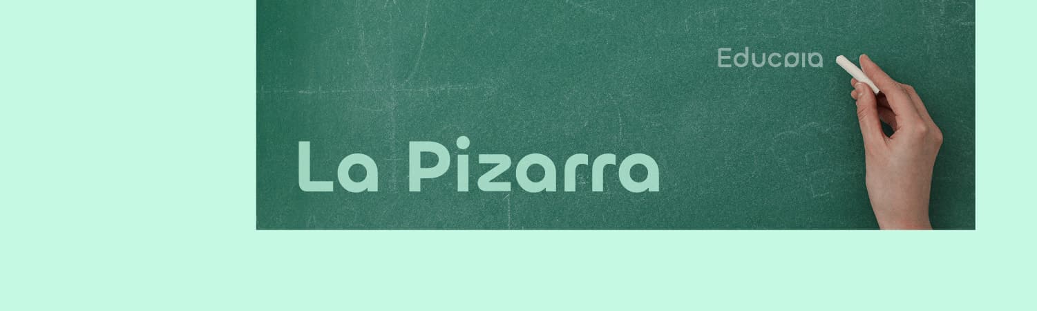 Pizarra representando el blog de Educaia
